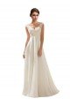 V-Neck Lace Wedding Dress On Chiffon Essex