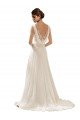 V-Neck Lace Wedding Dress On Chiffon Essex