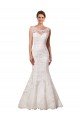 Bateau Illusion Sweetheart Lace Wedding Dress Essex