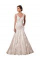 Open Back Mermaid Tulle Wedding Dress with Lace Bodice Essex