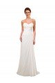 Sweetheart Neckline Chiffon Wedding Dress with Criss-Cross Ruched Bodice Essex