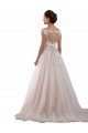 Illusion Sweetheart Neck Ball Gown Tulle Wedding Dress with Lace Bodice Essex