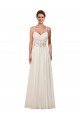 Sweetheart A-Line Chiffon Wedding Dress with Beaded Shoulder Straps Essex