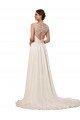 Sweetheart A-Line Chiffon Wedding Dress with Beaded Shoulder Straps Essex