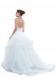 Spaghetti Straps Ball Gown Beach Wedding Dress with Lace Bodice Essex