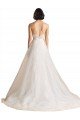 Strapless Sweetheart Lace Bodice A-Line Organza Wedding Dress Essex