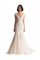 V-Neck Mermaid Tulle Wedding Dress Essex