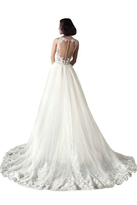Sweetheart Fit and Flare Tulle Lace Wedding Dress Essex