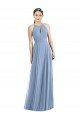 Keyhole Halter Chiffon Maxi Bridesmaid Dress Essex