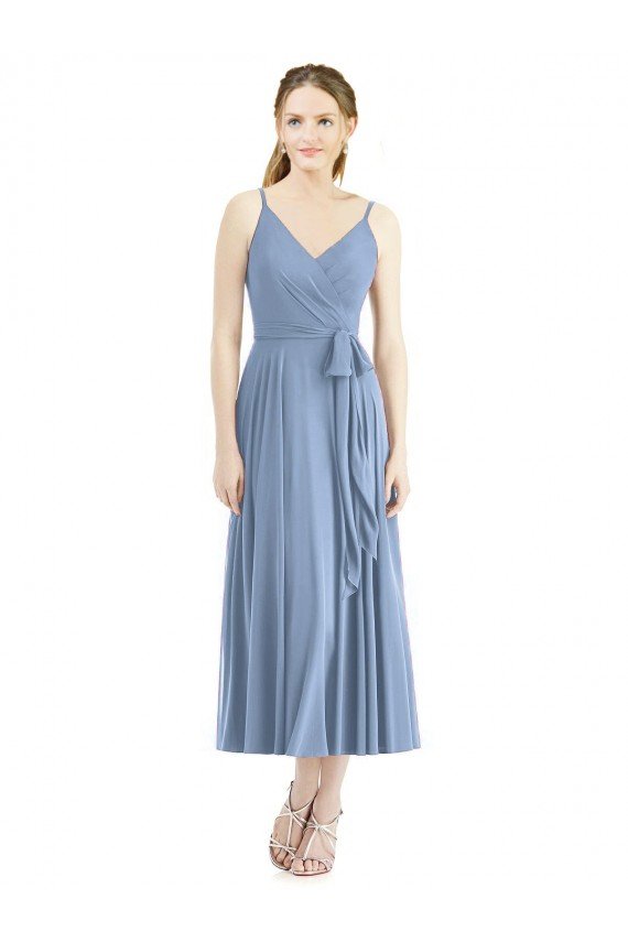Short Tea Length Chiffon Bridesmaid Dress Essex