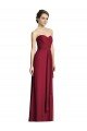 Long Strapless Chiffon Bridesmaid Dress with Side Slit Essex