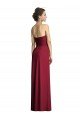 Long Strapless Chiffon Bridesmaid Dress with Side Slit Essex