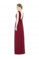 Low Square Back Sleeveless Shirred Skirt Bridesmaid Dress Essex