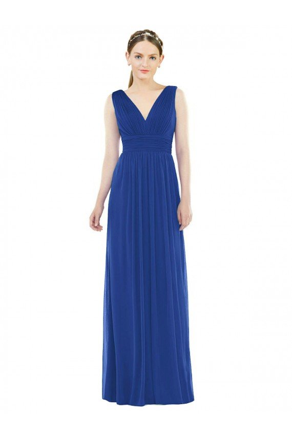 Low Square Back Sleeveless Shirred Skirt Bridesmaid Dress Essex