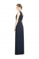 Full-Length V-Neck Lux Chiffon Bridesmaid Dress with V-Back Essex