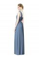 Flower Shoulder Draped One Shoulder Chiffon Bridesmaid Dress Essex