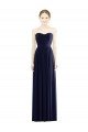 Low Back Draped Strapless Chiffon Formal Bridesmaid Dress  Essex
