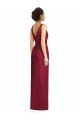 Draped V-Neck Cocktail Length Chiffon Bridesmaid Dress Essex