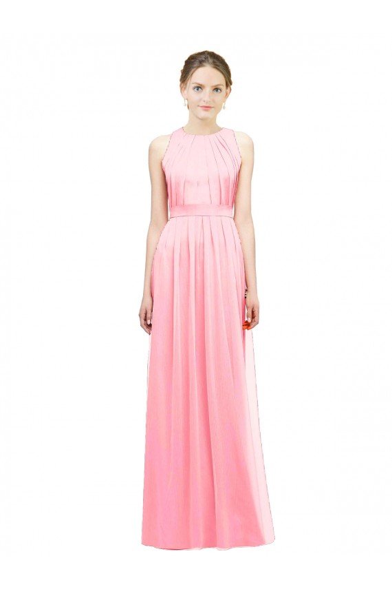 Sleek Halter Neck Chiffon Bridesmaid Dress  Essex