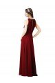 Luxe Chiffon Bridesmaid Dress with Open Slit In the Back Essex