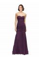 Full Length Chiffon Bridesmaid Dress with Sweetheart Neckline and Ruffles Essex