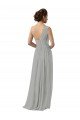 Ruffled One Shoulder Floor Length Long Chiffon Bridesmaid Dress Essex
