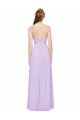 Strapless Mermaid Chiffon Bridesmaid Dress WITH High Side Slit and Ruffles Essex