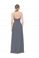 Twisted Waist Pleats Sweetheart Long Chiffon Bridesmaid Dress Essex