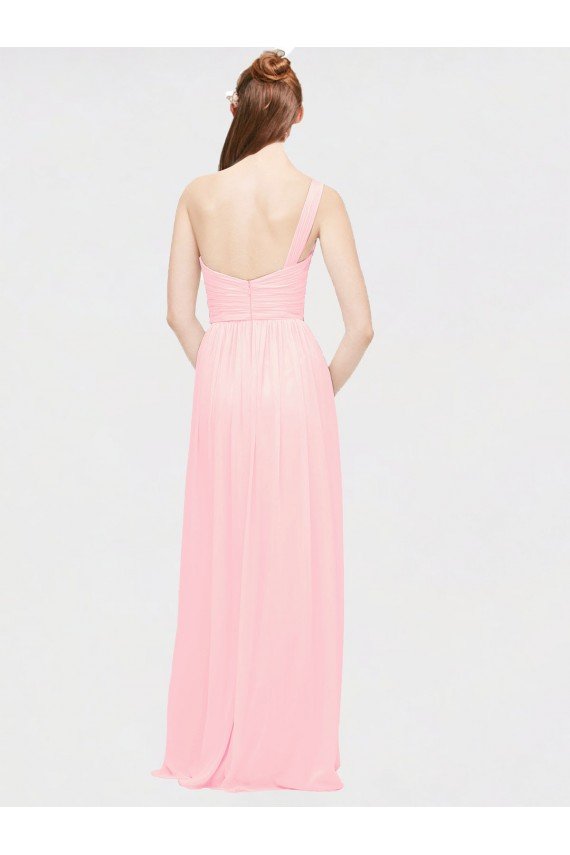 One Shoulder Twisted Waist Sweetheart Chiffon Bridesmaid Dress Essex