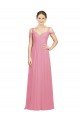 Sweetheart Long Chiffon Bridesmaid Dress with Off the Shoulder Straps Essex