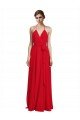 V-Neck Spaghetti Halter Strap Chiffon Bridesmaid Dress Essex