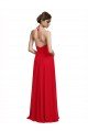 V-Neck Spaghetti Halter Strap Chiffon Bridesmaid Dress Essex