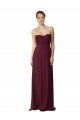 Floor Length Chiffon Bridesmaid Dress with Sweetheart Neckline Essex