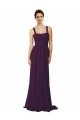 Full Length Chiffon Bridesmaid Dress with Spaghetti Straps Essex