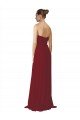 Hand-Ruched Sweetheart Long Chiffon Bridesmaid Dress Essex