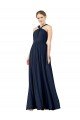 High V-Neck Floor Length Chiffon Bridesmaid Dress Essex