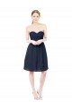 Sweetheart Cocktail Knee Length Chiffon Cocktail Bridesmaid Dress Open Back Essex