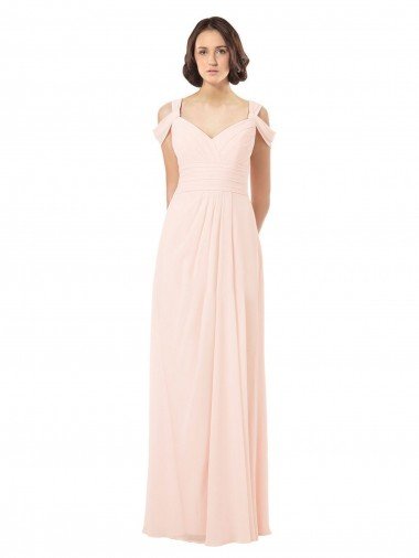Chiffon Sweetheart Bridesmaid Dress with An Illusion Overlay Essex