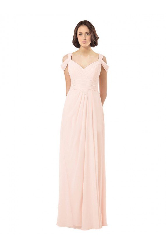 Chiffon Sweetheart Bridesmaid Dress with An Illusion Overlay Essex