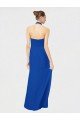 Sleeveless Long Chiffon Empire Gown with Pleated Halter Straps Essex