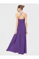 Long Chiffon Spaghetti Strap Halter Bridesmaid Dress Essex