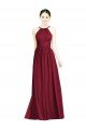Halter Neck Open Back Draped Chiffon Bridesmaid Dress Essex
