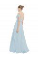 Chiffon Bridesmaids Dress with Off the Shoulder Draped Neckline Essex