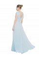 Chiffon Bridsmaids Dress with V-Neckline and Tie V Back Essex