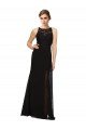 Sheath Beaded and Embroidered Bridesmaids Dress with Lace Bodice and Chiffon Skirt Essex