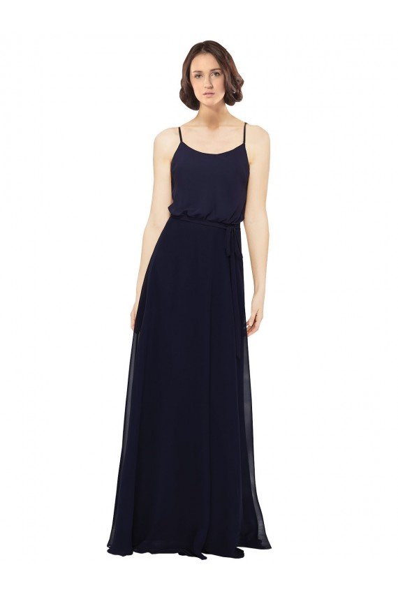 Chiffon Bridesmaids Dress with Scoop Neckline Essex