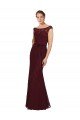 Lace Bridesmaids Dress with Matching Satin Tie Sash Essex