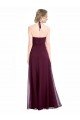 Full Length Chiffon Bridesmaid Dress with Halter Top Essex