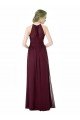 Full Length Chiffon Sweetheart Bridesmaid Dress with An Illlusion Overlay Essex