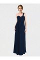 Full Length Long Chiffon Bridesmaid Gown with Sweetheart Neckline Essex